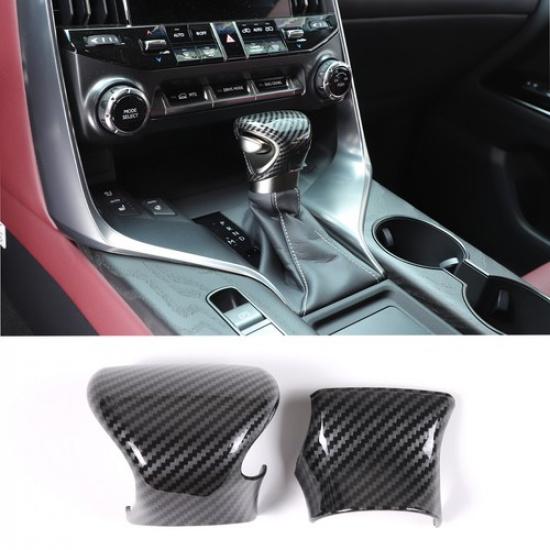 Carbon Fiber ABS Center Gear Shift Knob Cover Trim For Lexus LX600 +