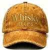 The Source Manufacturer Washes and Makes Old Baseball Caps, Whiskey Theme Embroidery Outdoor Leisure Visors, Peaked Caps.