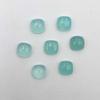 Natural Aqua Chalcedony Square Cushion Cabochon Loose Gemstone 29 Pcs 10 MM 121 CT For Jewelry Making