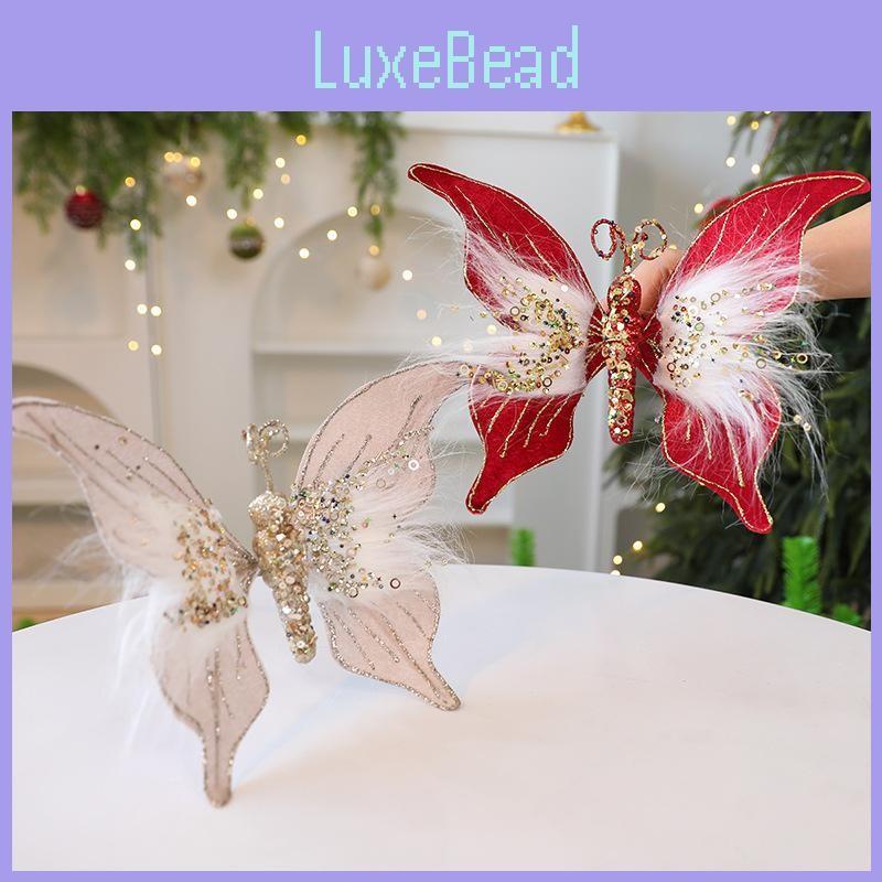 Butterfly Celebration Christmas Decor Props With Soft Fabric Party Accessories