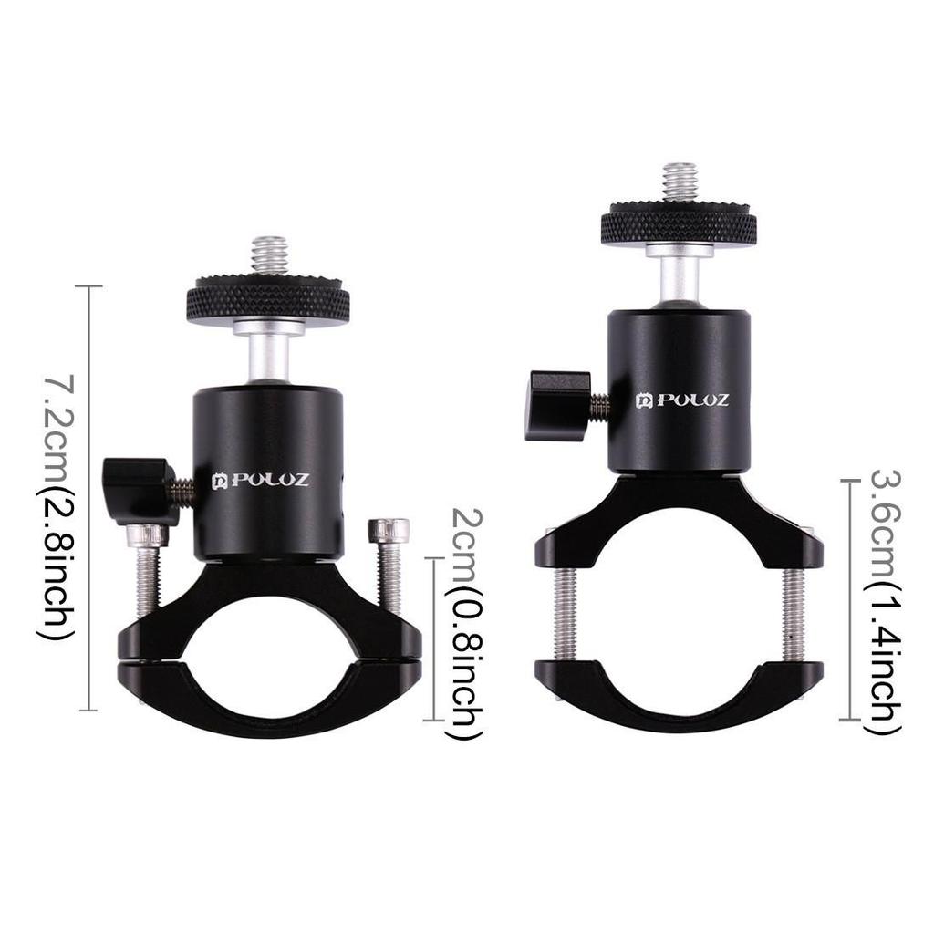 PULUZ GoPro11 Bike & Motorcycle Tube Clamp Mount