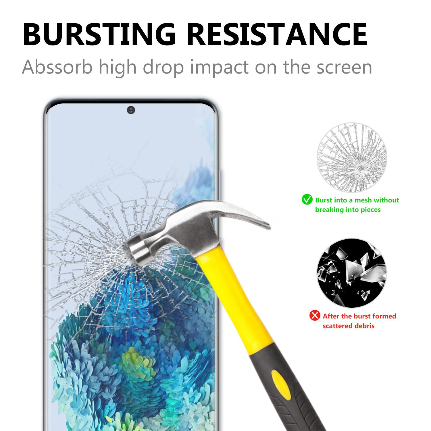 

Ultra Clear 3D Tempered Glass Full Phone Screen Film for Samsung Galaxy S20 Type A
