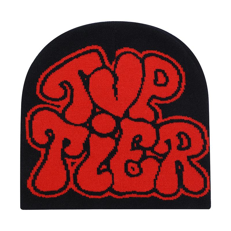 Winter Knitted Letter Jacquard Beanie - Warm, Cold-Proof, Versatile Fashion Wool Hat