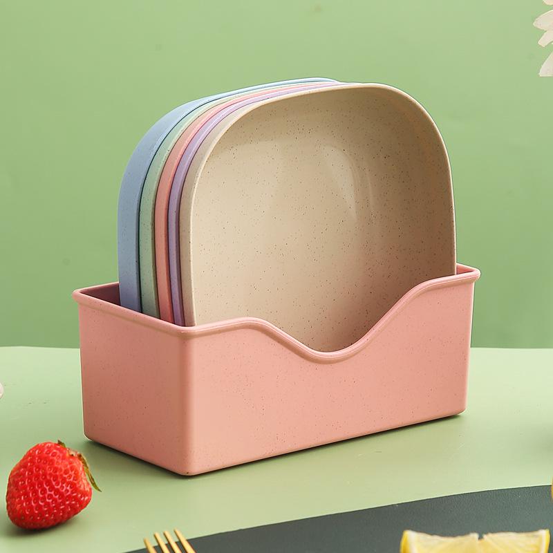 Japanese-Style Creative Plastic Bone Dish with Base