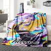 Customizable KPop Demon Hunters51 Throw Blanket – Personalized Name, All-Season Cozy Snug Blanket, Machine Washable, Personalized Blanket