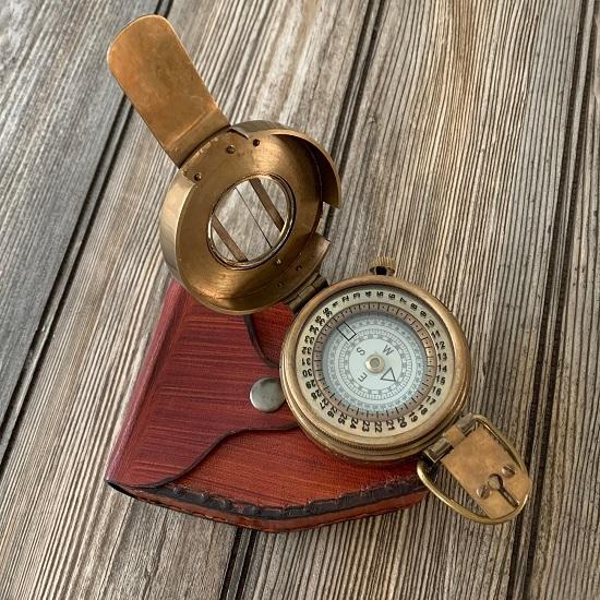 Vintage WWII Military Pocket Compass Gift