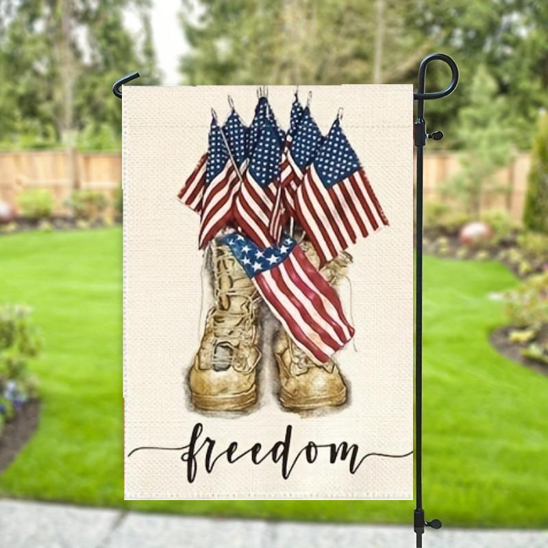 High-quality Polyester Garden Flag Perfect For Memorial Day And Independence Day Celebrations