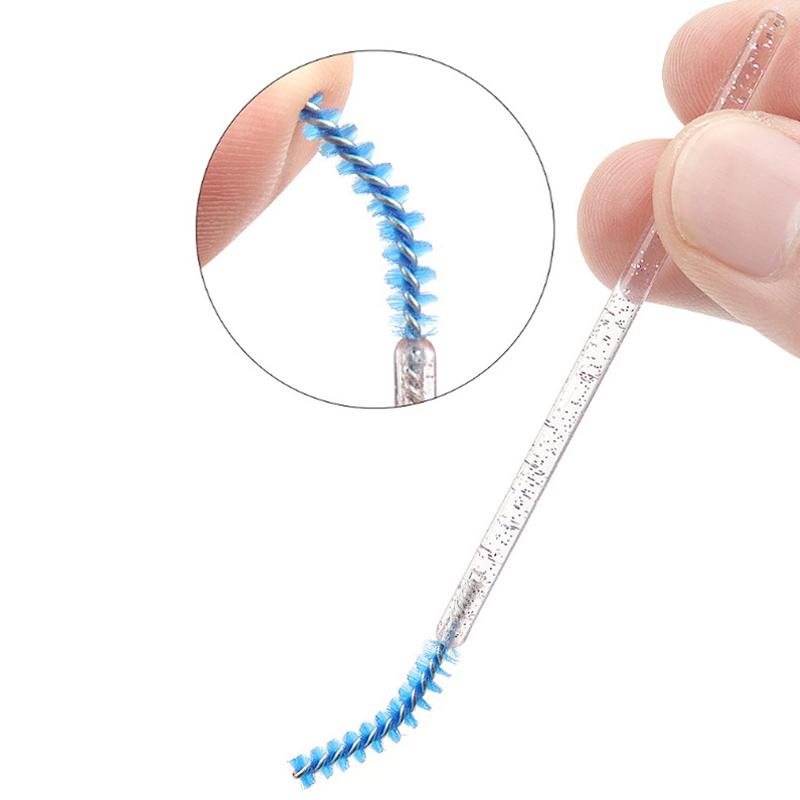 50 Stück Wimpernverlängerung Regenbogen Augenbrauenbürste Mascara-Stab Applikator Spoolies Wimpern Kosmetikpinsel Set Make-up Werkzeug