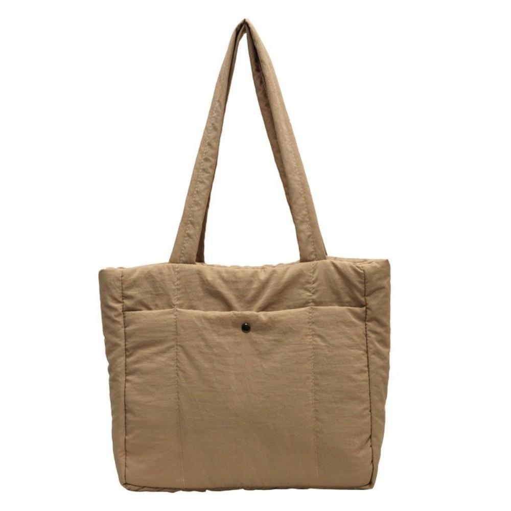 Fashion Lady Laptop Handbags Large Capacity Women Cloud Tote Bag Puffer Shoulder Bag  for Winter
