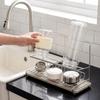 Large Capacity Cup Drying Rack Stainless Steel Bottle Drying Rack Cup Organizer  for Kitchen Table