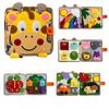 Montessori Spielzeug Giraffe Beschäftigt Bord 3D Filz Buch Für Feine Motor Fähigkeiten Frühen Bildung Gewohnheiten Wissen Entwicklung
