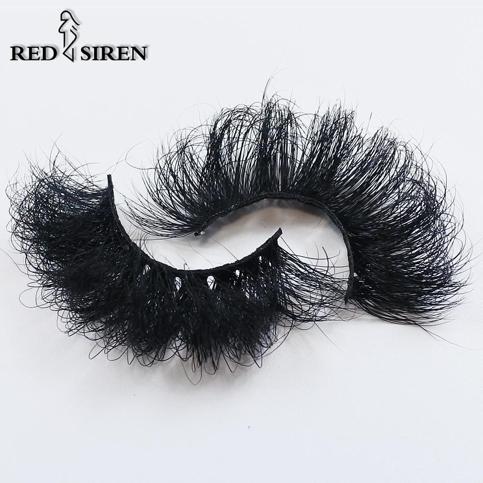 RED SIREN Fluffy Mink Lashes 25mm 27mm Long Thick 3d Mink Eyelashes Maquillaje