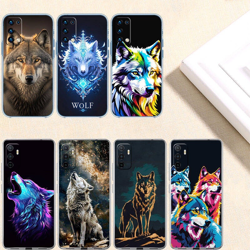 MH148 Animal Wolf Phone Case for Motorola Edge 20 30 S30 40 50 Fusion Lite Plus Pro Neo Ultra One Power Action Macro Hyper Vision Zoom