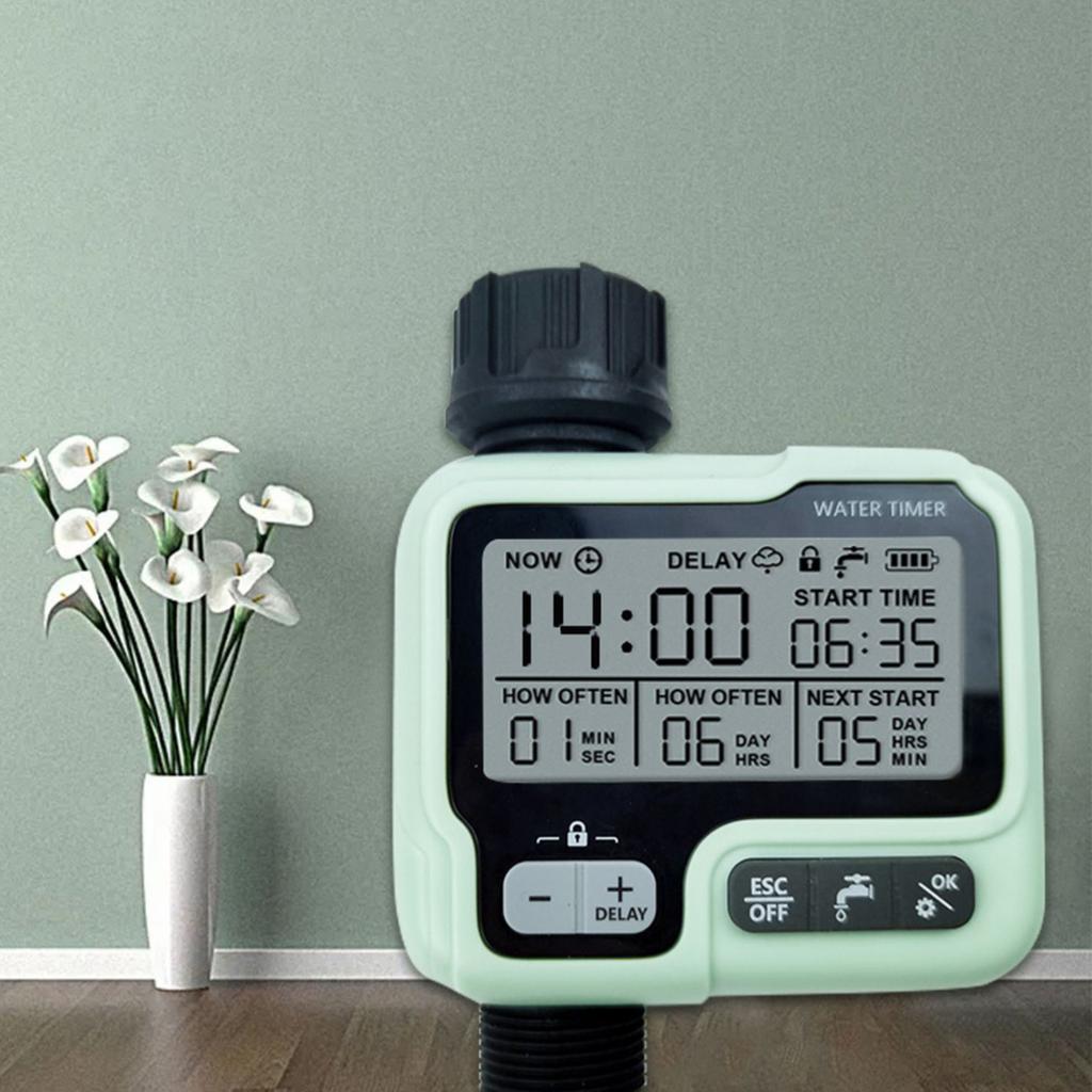 Mini-großer Bildschirm automatischer Timer Bewässerungsgerät für Blumenbewässerung, Garten Balkon Controller, Tropf Sprüh, Intelligente Bewässerung