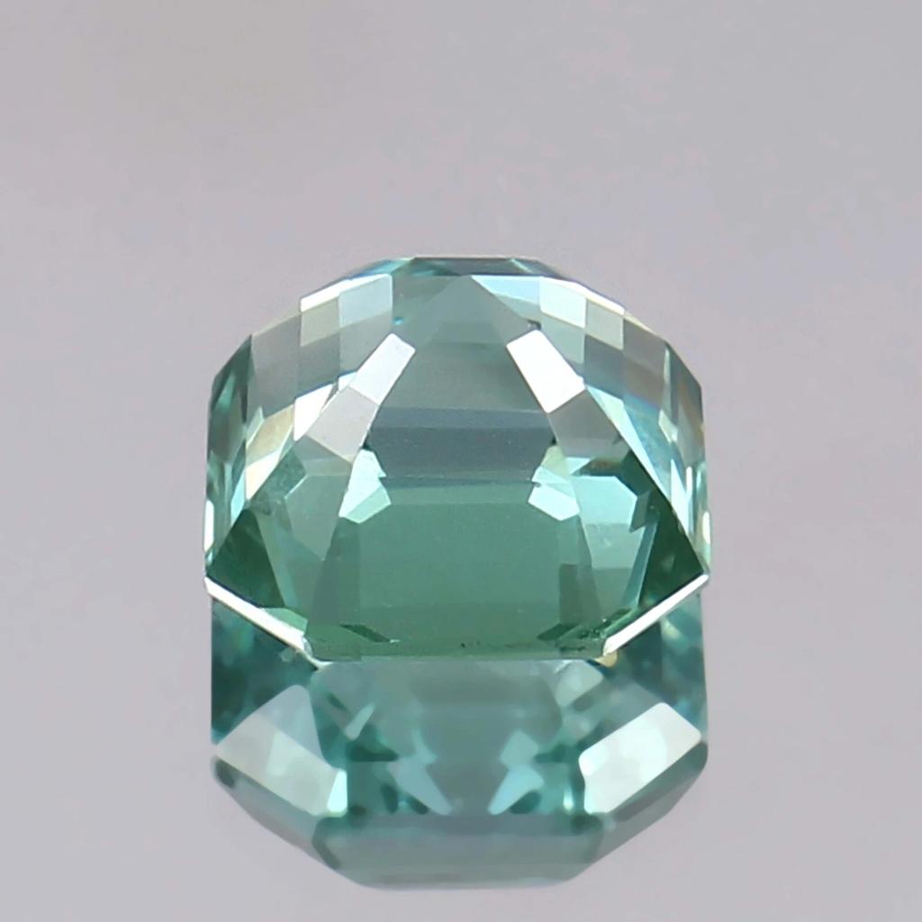 Certified Natural Paraiba Green Paraiba Tourmaline 10 Ct Asscher Cut Gemstone