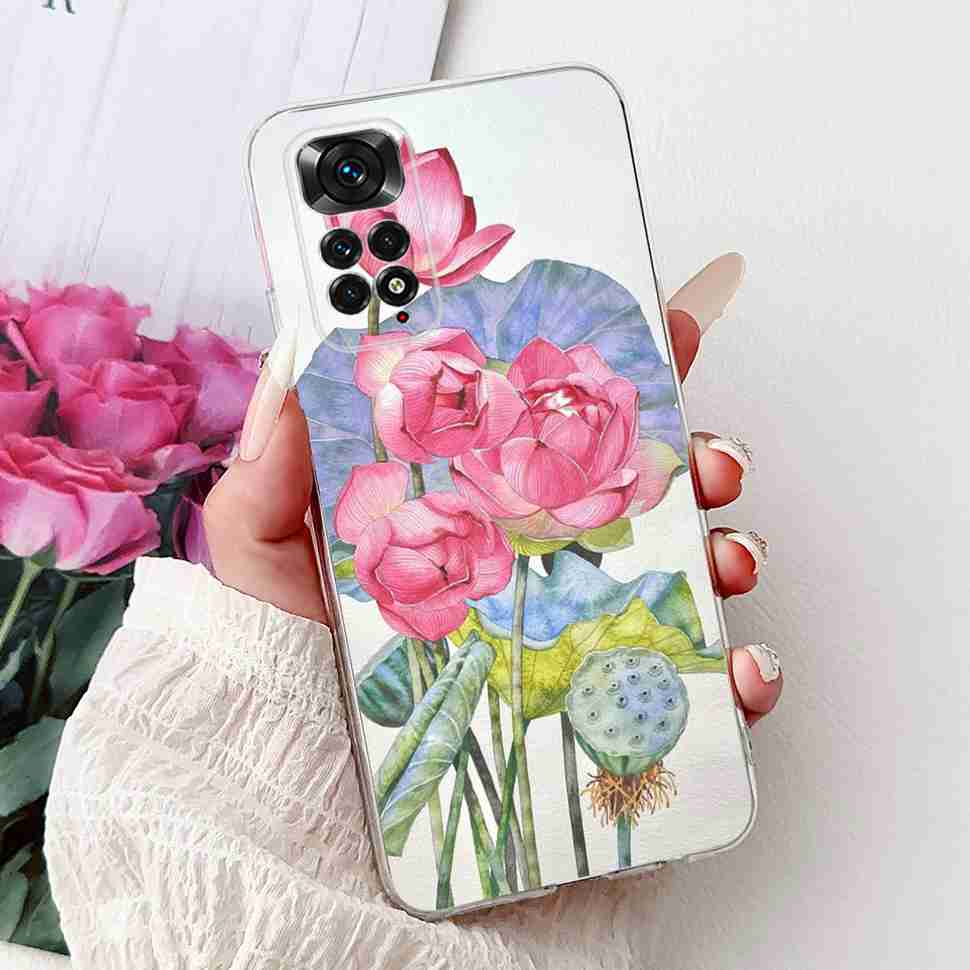 Colourful Flower For Xiaomi Redmi Note 11 4G Case Silicone Soft ShockPoof Back Cover For Redmi Note 11S Note11s Note11 4G Cases