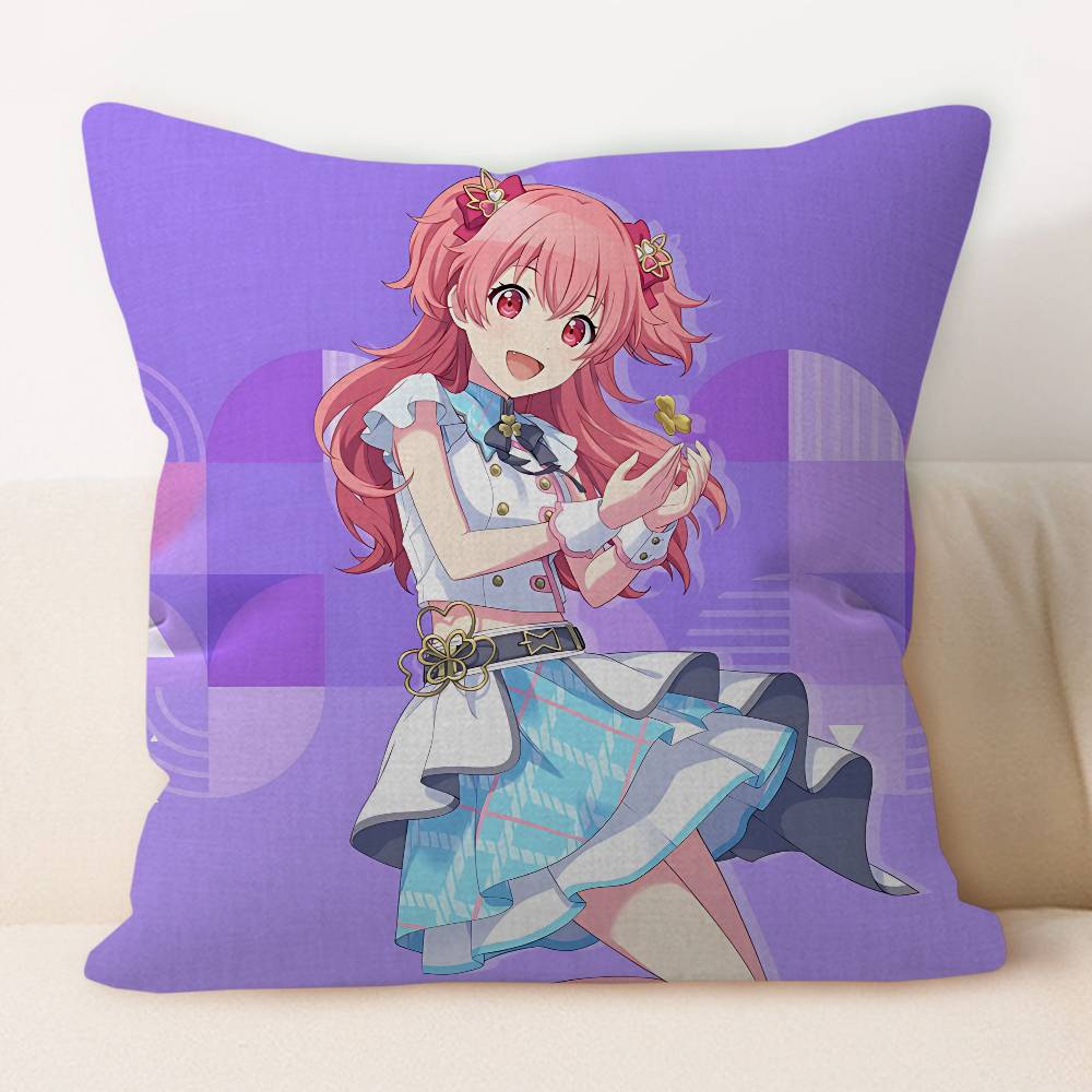 A-Airi Momoi Cartoon Cushion Cover Pillowcase Upholstery Sofa Throw Pillow Home Decor Pillowcas