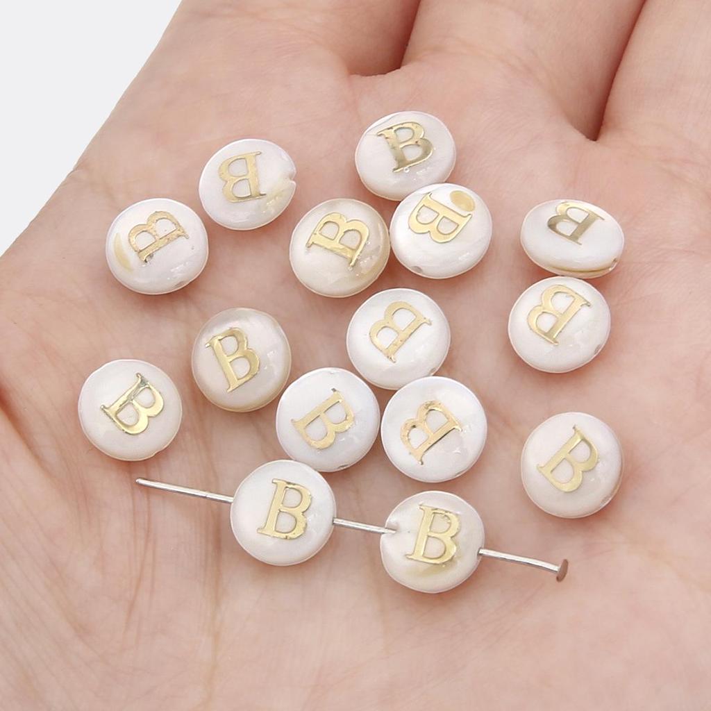 Gold Foil Seashell Beads: DIY Jewelry Making Materials for Bracelets, Necklaces, and Pendants