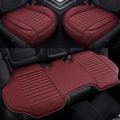 All-Season Cotton & Linen Car Seat Cushion for Sedans, SUVs, Off-Road Vehicles & Trucks - Model YM3