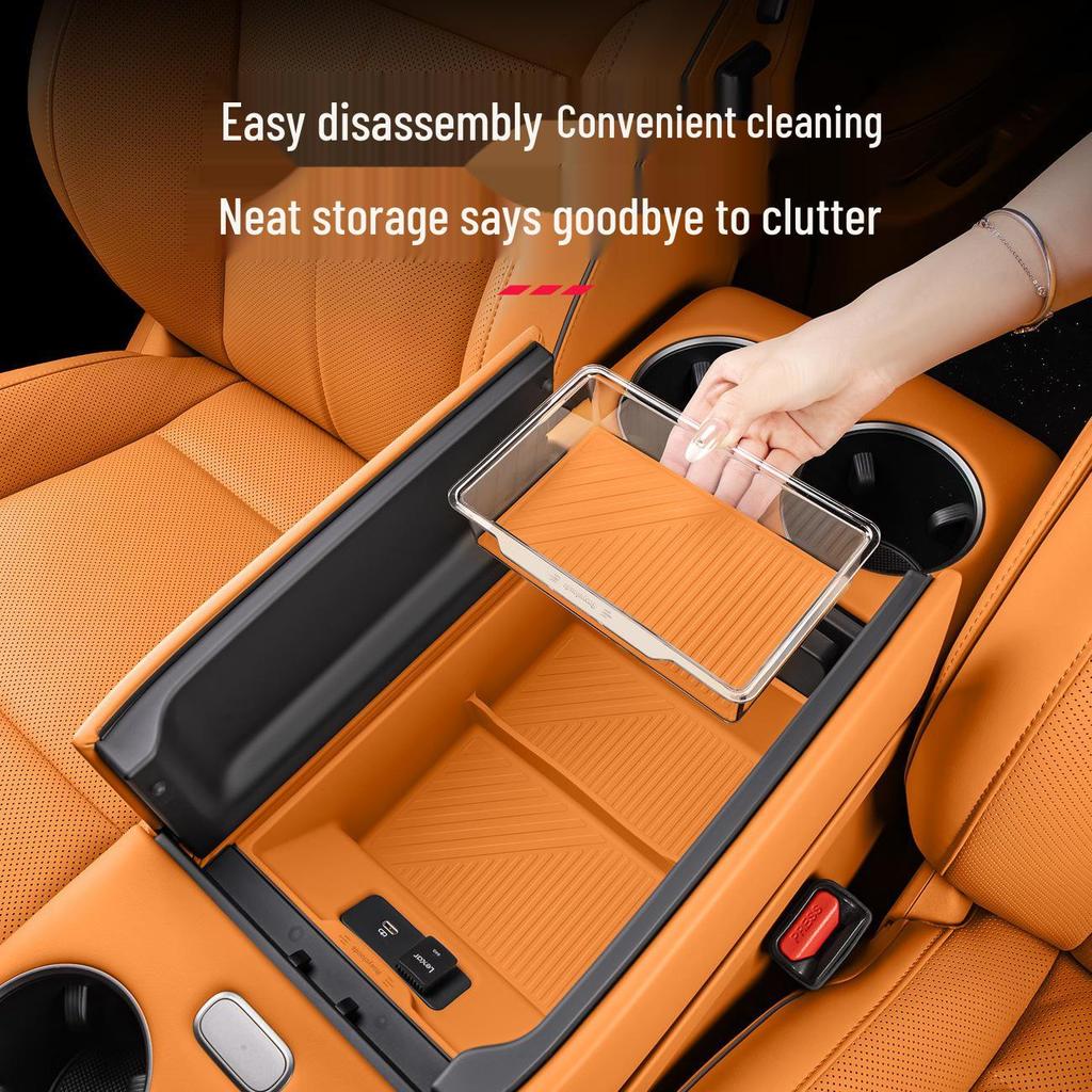 Ideal i8i6 Armrest Storage Box Silicone Pad for Car Console Interior Decoration & Modification Accessories