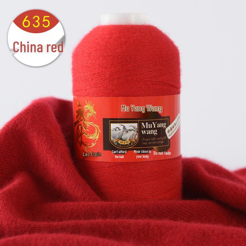Pure Cashmere Machine-Knitted Medium-Fine Yarn for Hand-Knitting Scarves and Baby Items