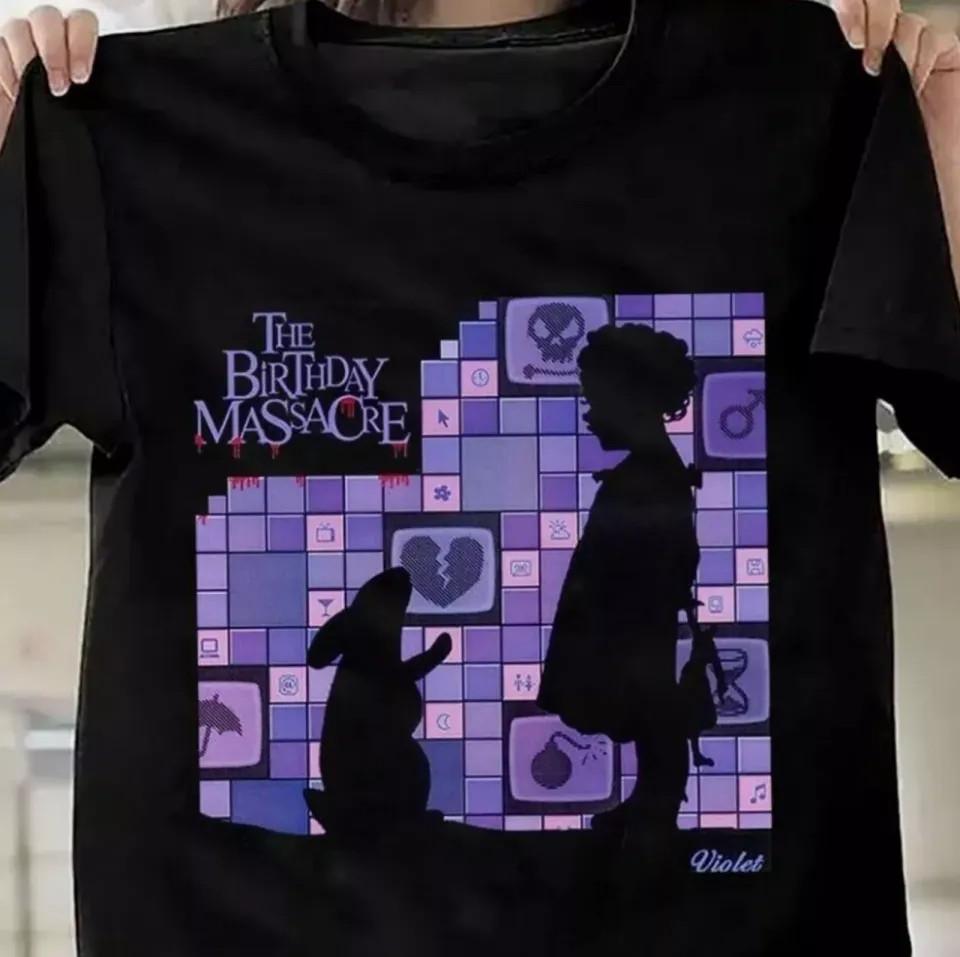 

The Birthday Massacre Violet Shirt Classic Rabbit Men#039;s Classic Tshirt SEG_11 Unisex T-Shirt XXXXL