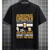 Funny Aerospace Engineer Graphic Tshirt with Crazy Enough To Blast You Into Space Slogan Pure Cotton Short Sleeve Casual Tee