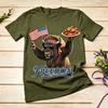 Freedom American Flag Buffalo Chicken Wings Graphic TShirt for Unisex Unisex 100 Cotton Casual Summer Streetwear Gift