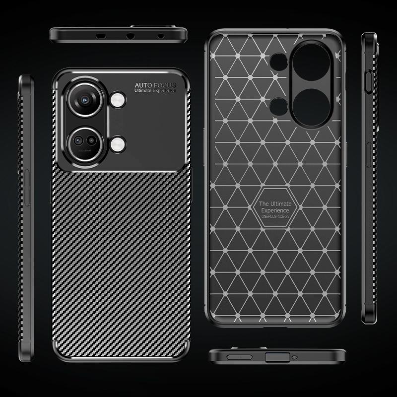 Dla Pokrowiec Oneplus Nord 3 5G Etui Oneplus Nord 3 Capas Odporny na wstrząsy Bumper Tył Miękki TPU Włókno węglowe Pokrowiec Oneplus Nord 3 Nord3 5G