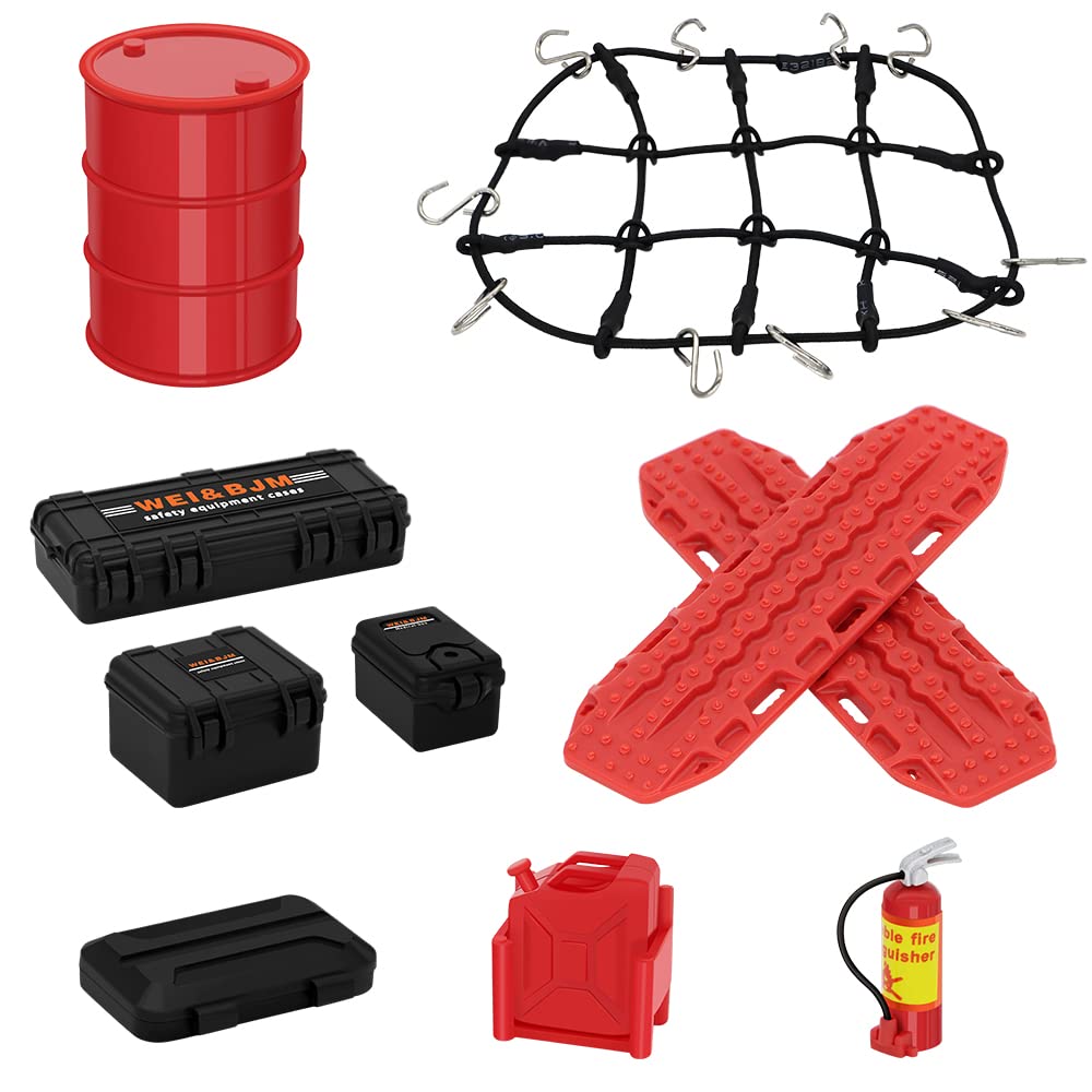 GLOBACT 1/24 RC Crawler Accessories Car Roof Decoration Kit for 1/16 1/18 TRX4M 1/24 Axial SCX24 FMS RC Crawler Upgrade Parts