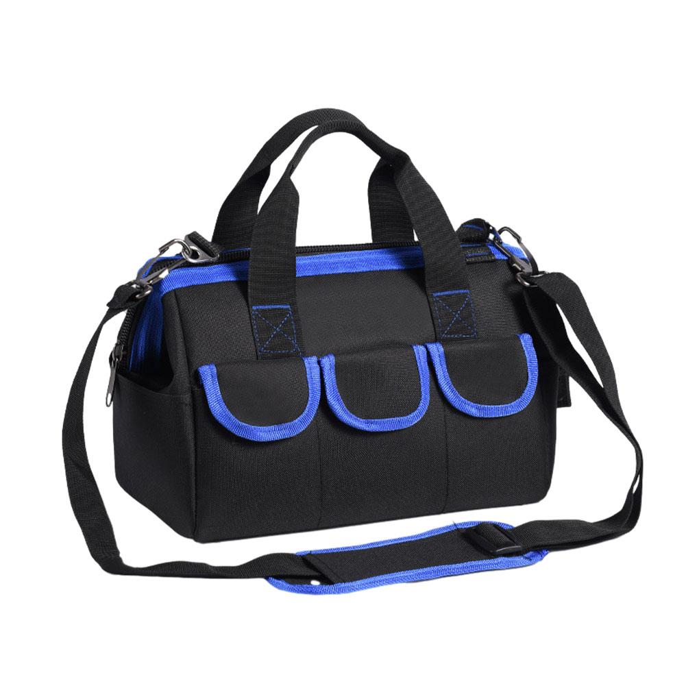 Reißfeste Aufbewahrungstasche für Werkzeuge und Ausrüstung Tragbare Stoff-Werkzeugtasche Elektriker-Werkzeugtaschen 12 Zoll gelb