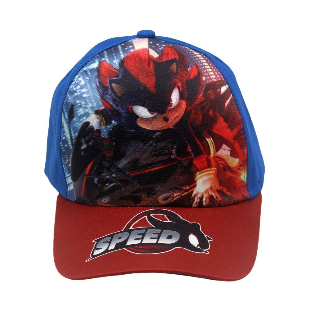 Sonic Print Theme Baseball Cap - Cute Sonic Boy Sun Hat for Children - Baseball Cap with Brim