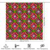 Vibrant Pink Green Yellow Waterproof Shower Curtain Decorative Bathroom Decor Bath Mat Rug Set Modern Home Decorations Customiza