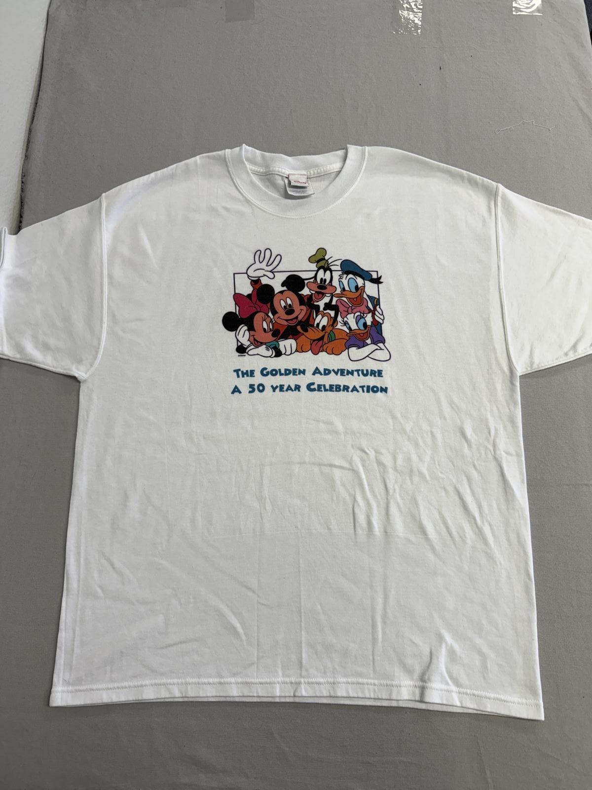 Mickey & Friends Tshirt Golden Adventure 50 Year Celebration XXL