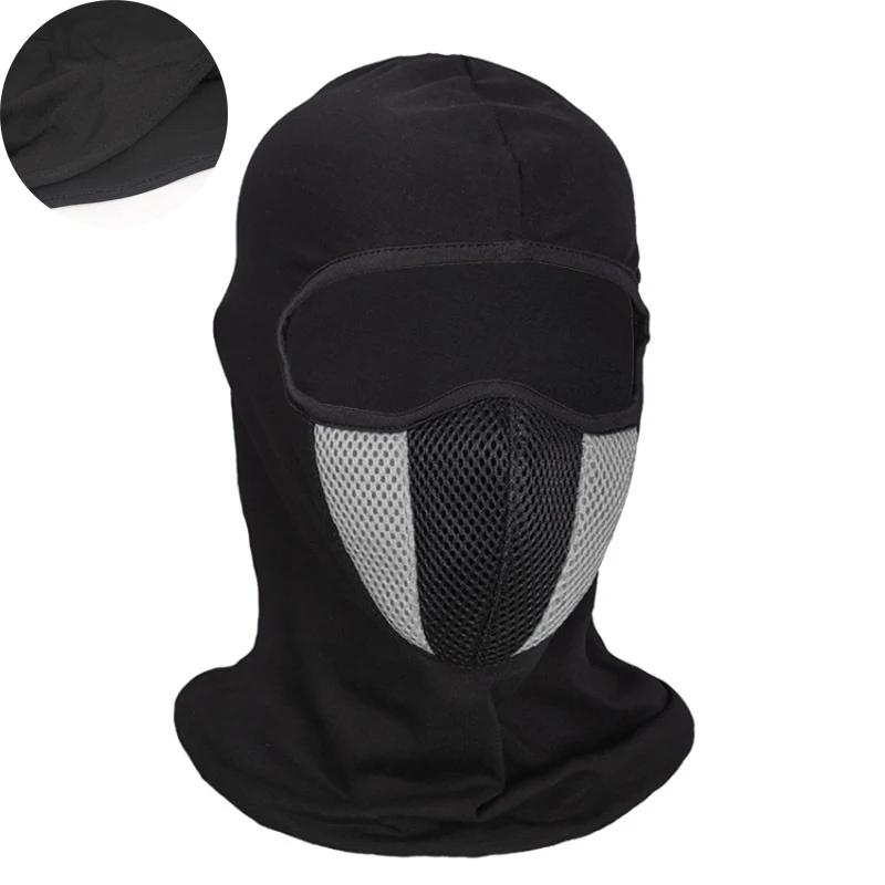 Breathable Balaclava Motorcycle Full Face Mask Motocross Helmet Hood Motorbike Cycling Bike Mask Moto Riding Neck Face Mask