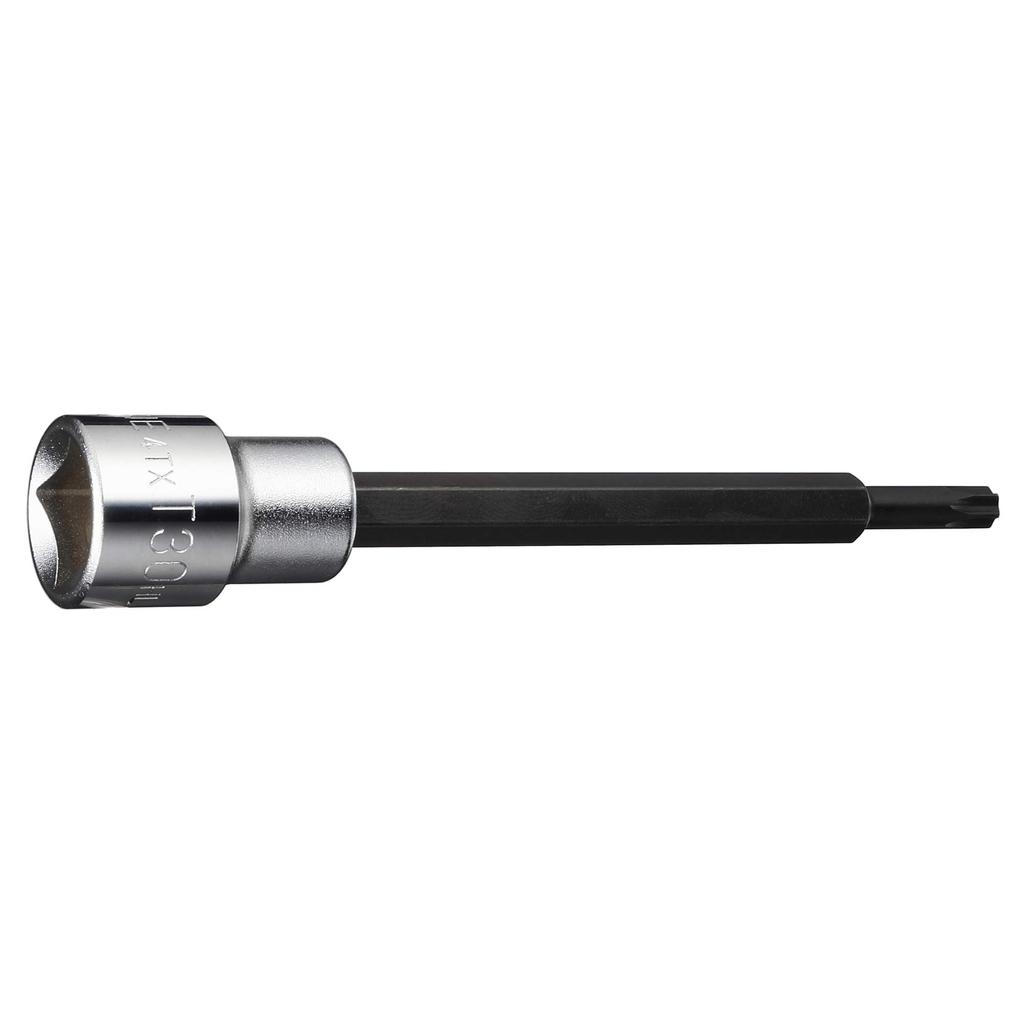 TONE Long Torx Socket T30H (Tamper-Proof Type) 4TX-T30HL, 12.7mm (1/2") Drive,