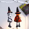 Halloween Hanging Decoration Pumpkin Ghost Witch Black Cat Plush Dolls Tree Ornaments for Indoor Outdoor Home Yard Porch Tree Decor