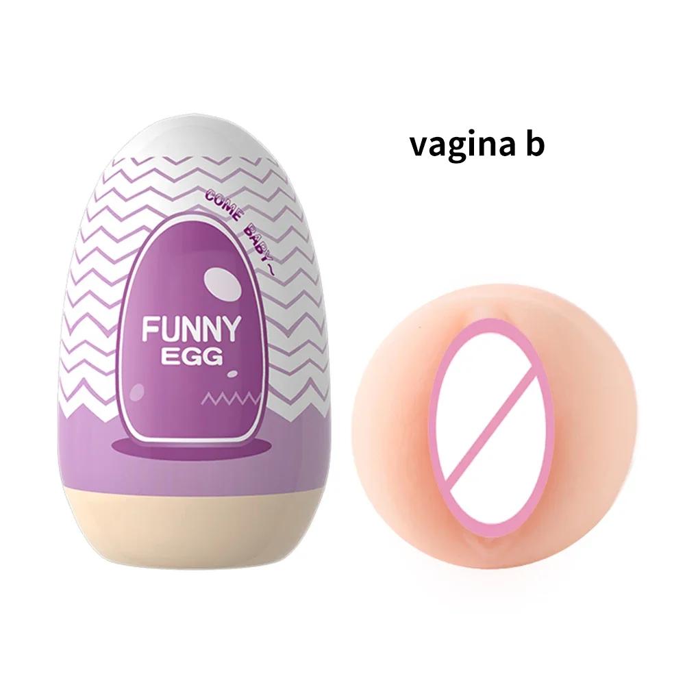 Masturbator Egg Mini Cups Portable Stimulator Penis Massager Soft Rubber Adult Sex Toys for Men Realistic Vagina Pocket Pussy