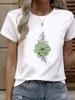 (Asian Size) Tee Top Women Fashion Female Clothing T Shirt Woman Print  butterfly floral trend 90s Short Sleeve Graphic T-shirts