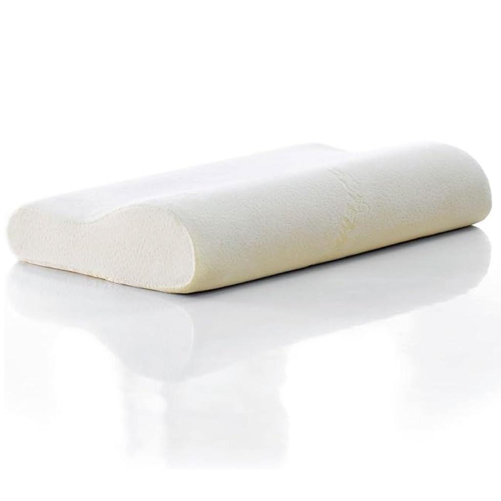 TEMPUR Original Yellow Gently Fits Head and Supports Comfortable Sleep In Side or Back Sleeping 8cm Smooth Velour Straight Stiff Washable