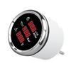 52mm Digitale Öldruck Wassertemperaturanzeige mit Hintergrundbeleuchtung 3 in 1 LED-Anzeige Drehzahlmesser für Boot Yacht Wohnmobil LKW