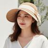 Breathable Wide Brim Sun Cap Polyester Sunscreen Empty Top Hat Women Sunshade Hat  Sport