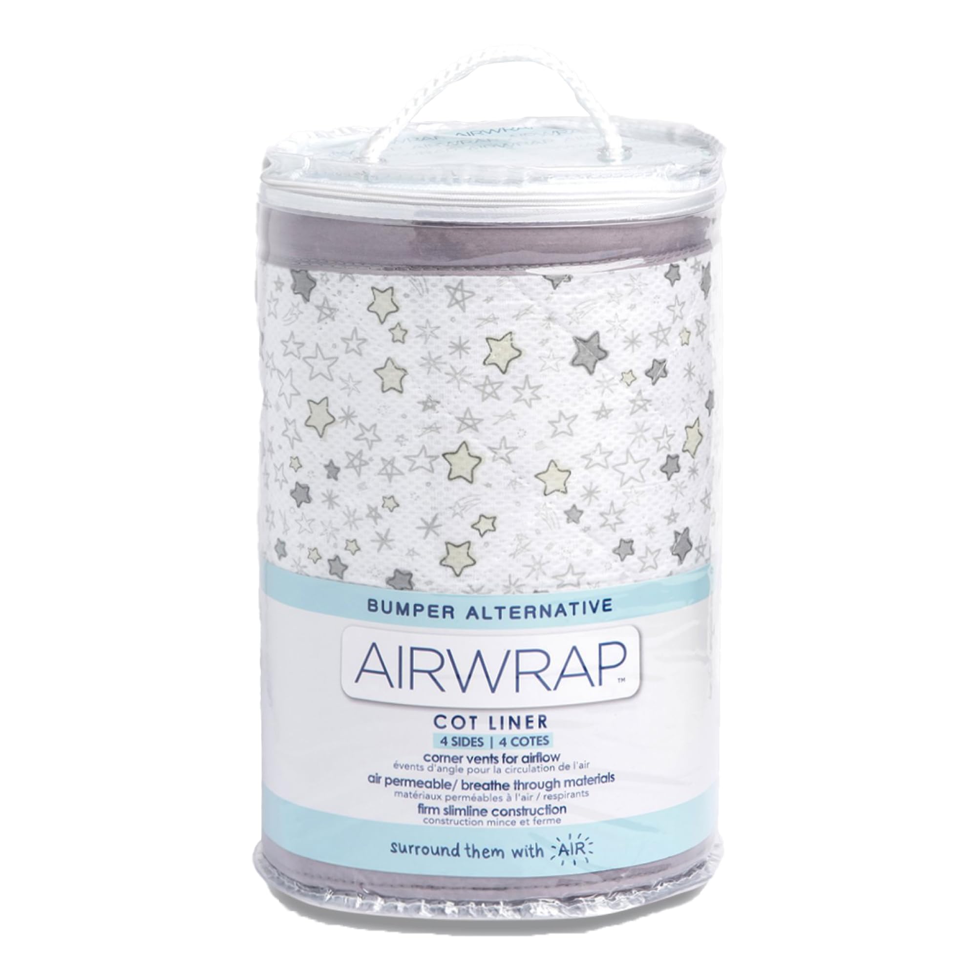 

Боковая защита для детской кроватки Airwrap Airwrap Starry Night Grey