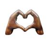 Love Heart Hand Sculpture Heart Shaped Hand Decor Heart-shaped Gesture Resin Sculpture Statue Home Office Decoration Love Heart