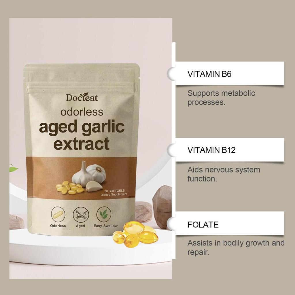 Garlic Extract Essence Capsules: Gentle Nourishing Daily Body Supplement