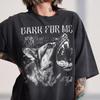 Gotisches Hunde-T-Shirt, Distressed Dark Academia Bellen-T-Shirt, Alt Metal Hunde-Liebhaber