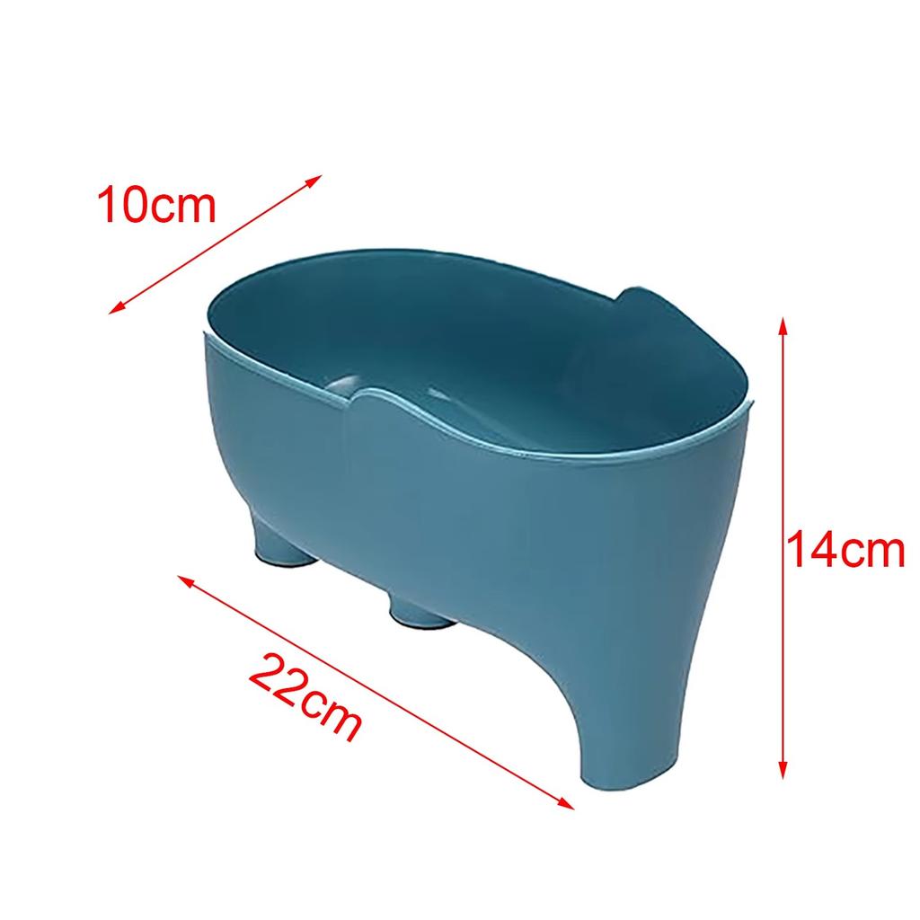 Elephant Drain Basket Multi-purpose Kitchen Storage Drain Basket Household Fruit and Vegetable Basket Plastic Drain Basin