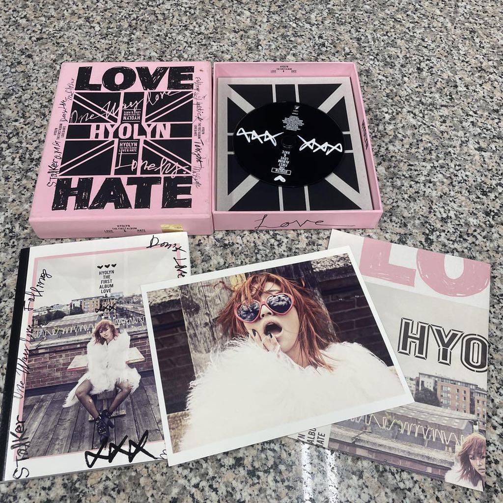 [USED] HYOLYN LOVE&HATE Hyolyn Korean CD Album Accessories Discount