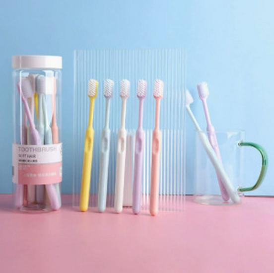 High-Density Soft Bristle Toothbrush for Adults – Universal Fit, Gentle Cleaning, No Shedding, Barrel-Packed.