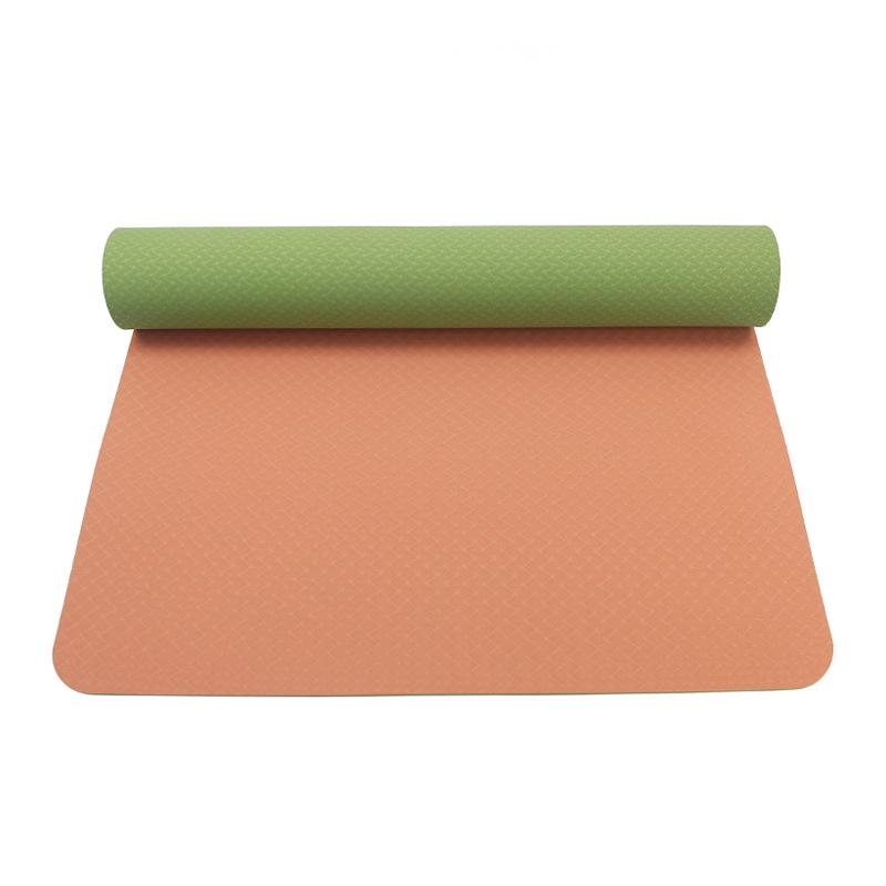 Shi Yan Extra-Wide TPE Yoga Mat—Non-Slip, Double-Sided, Wear-Resistant, 80cm Wide, 6mm Thick.